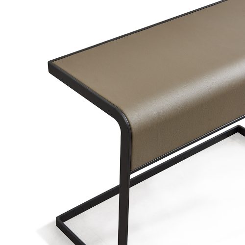 Khai Leather Side Table Set